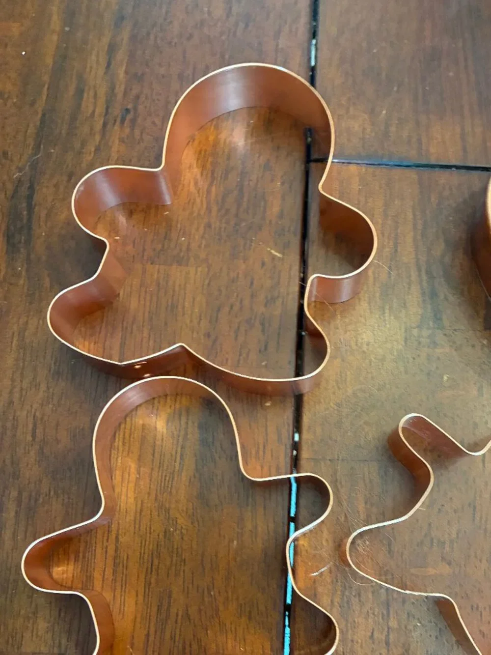 Set of Four Cooper Cookies Cutters  and Large Heart